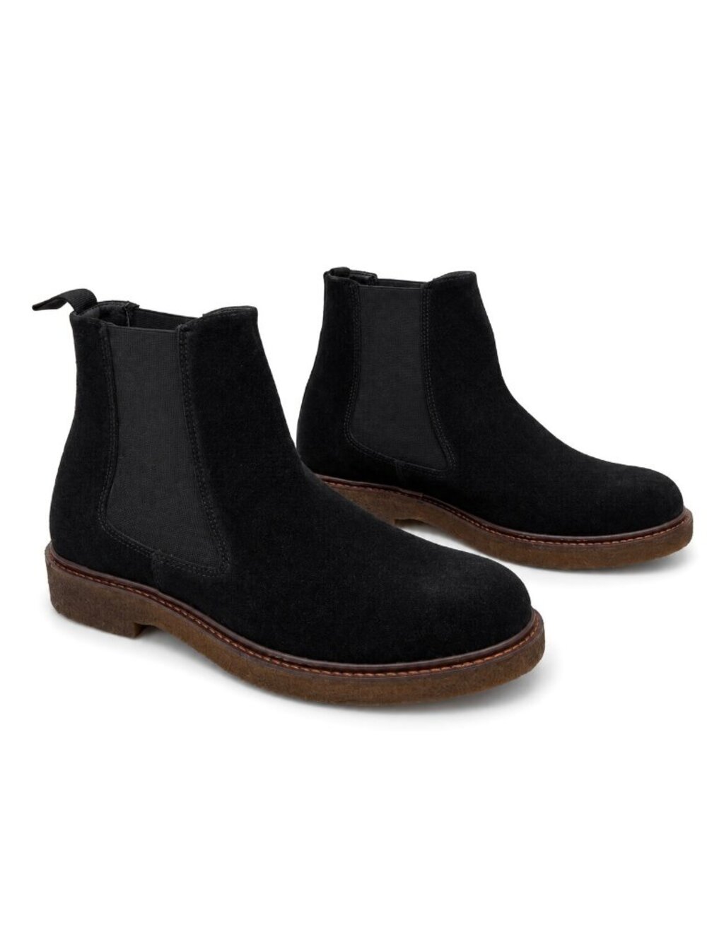 GREATS Mens 7 EU 40 Black Suede Chelsea Boots Pull On Dress Casual Ankle Boots